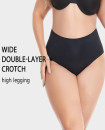 High Waist Seamless Period Menstruation XS-2XL underwear BLACK